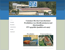 Tablet Screenshot of bita-container.de